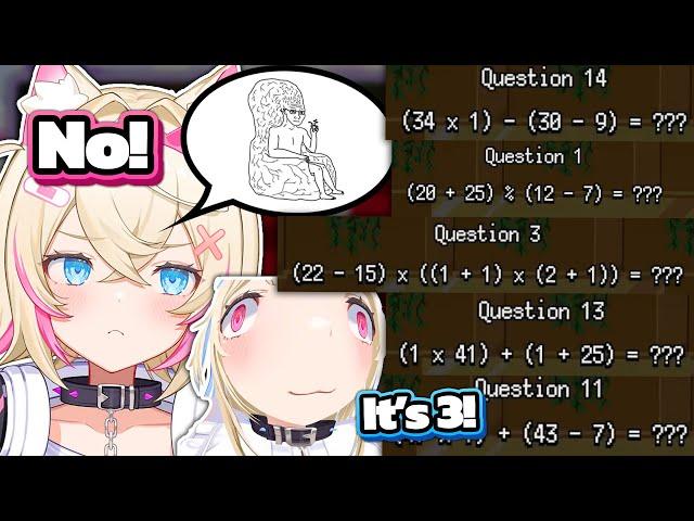 Mococo shows us her exceptional quick math skills, meanwhile Fuwawa...