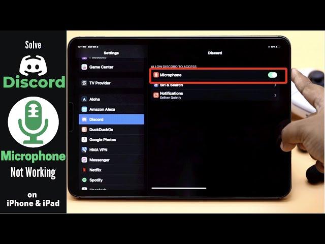 Fix Discord Microphone Not Working on iPad/iPhone (How To)