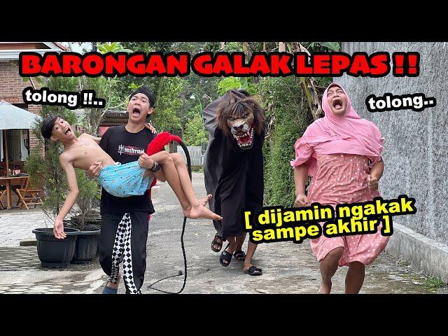 BARONGAN GALAK LEPAS !! satu kampung kabur semua [ Ngakak poll ]