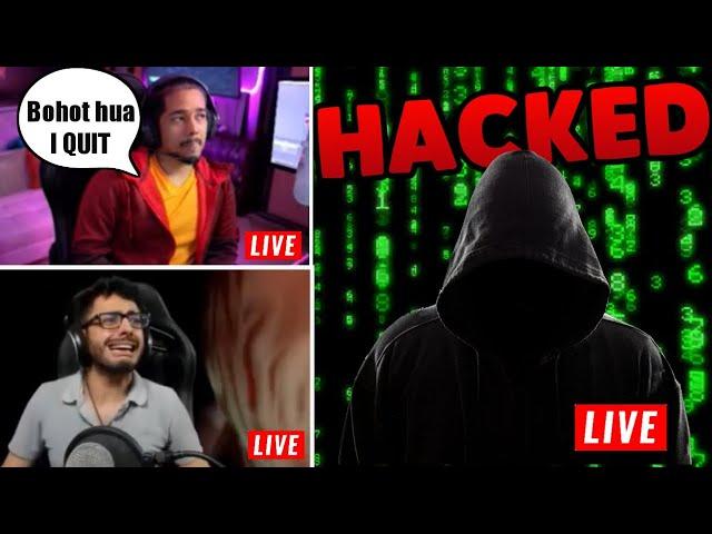 Indian Streamers Getting Hacked on Live Stream  Hacker Trolling Live Streamer