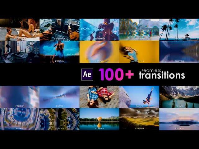 100+ Seamless Transitions for Adobe After Effects | Free Transition Pack | After Effects Tutorial