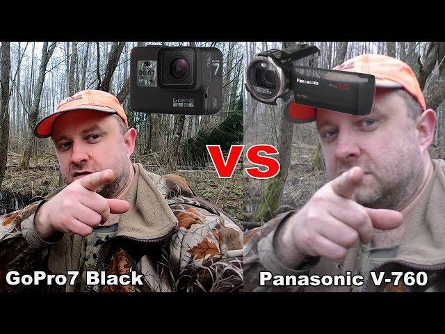 GoPro 7 Black vs Panasonic V760. Лесной тест