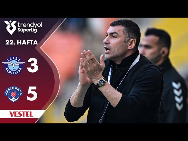 Vestel | Adana Demirspor (3-5) Kasımpaşa - Highlights/Özet | Trendyol Süper Lig - 2024/25