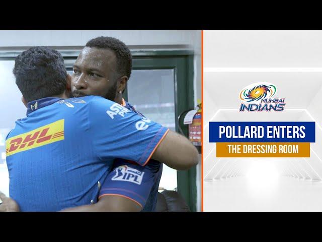 Pollard enters the dressing room after epic MI vs CSK chase | एमआइ बनाम सीऐसके | IPL 2021