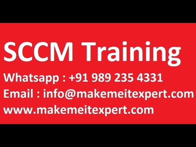 Microsoft Endpoint Configuration Manager MECM / SCCM Training / Tutorial Step By Step Day 2