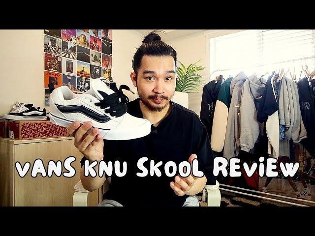 Vans Knu Skool Review - White & Black - Sizing - On Feet