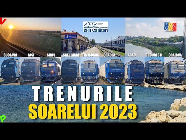 Calatorie la mare cu toate trenurile CFR Calatori | Trenurile Soarelui 2023