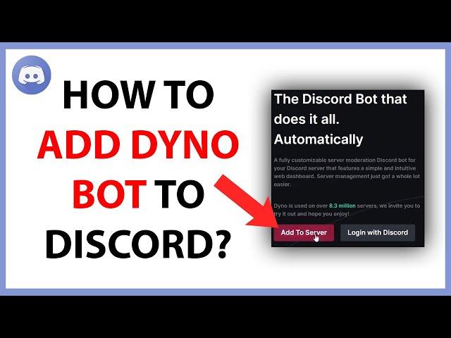 How to Add Dyno Bot on Discord