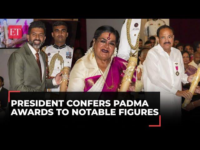 Padma Awards 2024: From V Naidu to Usha Uthup, President confers India's highest civilian honours