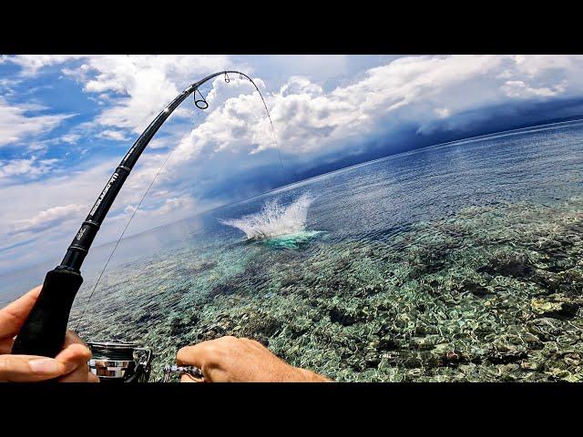 Light tackle fishing in the tropics of Indonesia