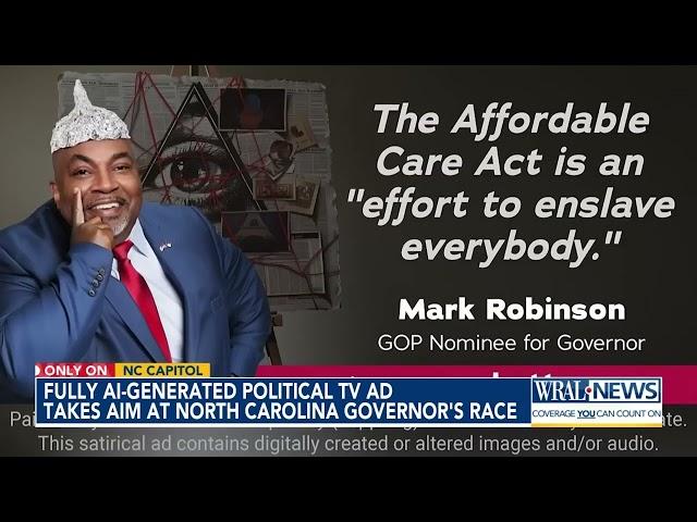 Fully AI-generated political TV ad takes aim at Mark Robinson in the  governor's race