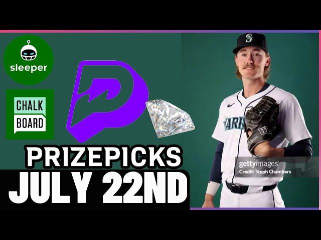 MLB PRIZEPICKS | CHALKBOARD | SLEEPER | PROP PICKS | MONDAY | 7/22/2024 | MLB BETTING | BET PROPS