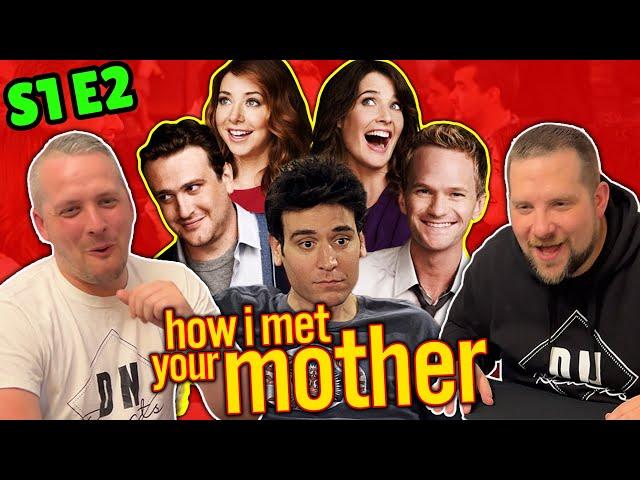 British Guys HILARIOUS How I Met Your Mother Reaction - S1 E2 (Purple Giraffe)