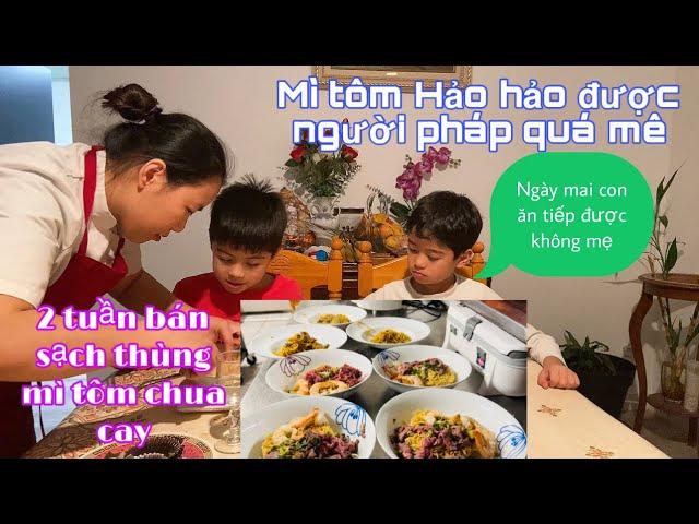 Mì tôm chua cay Việt Nam người pháp quá chừng mê/phản ứng của các con khi ăn 0 hết đồ ăn