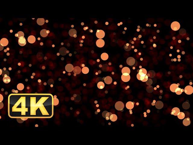 Orange Lights & Bokeh Effect | 4K Relaxing Screensaver! 60FPS Sleep Meditation. Relax music