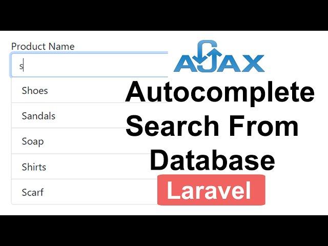 Ajax Autocomplete Search From Database In Laravel In Hindi