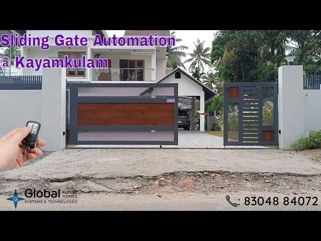 Automatic Sliding Gate installed at Kayamkulam, Alappuzha| Remote controlled gate 8304884072