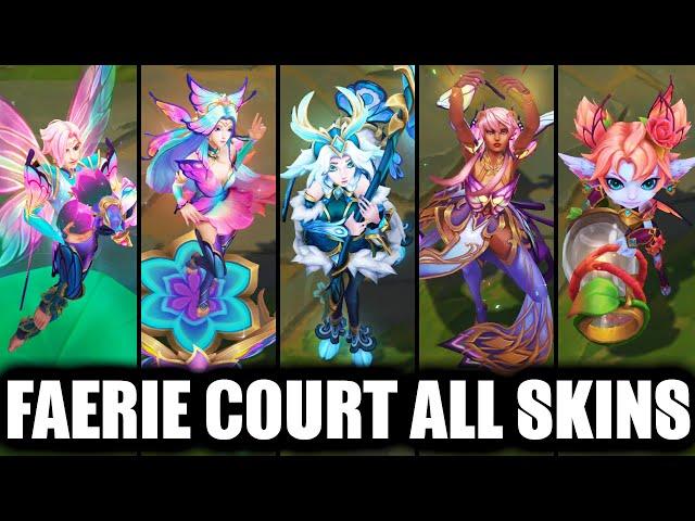 All Faerie Court Skins Spotlight 2024 Full Set (League of Legends)