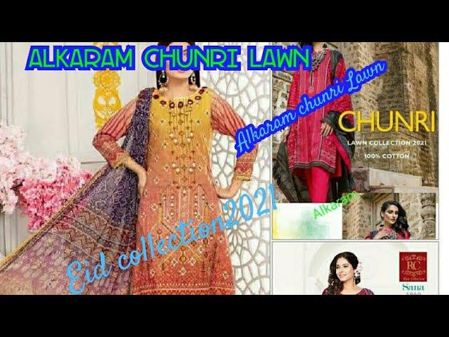 Alkaram chunri LawnEid collection 2021