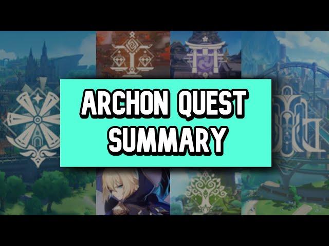 Archon Quest Recap  2 Hours of Genshin Lore To Relax/Study To | Genshin Impact Story Explained