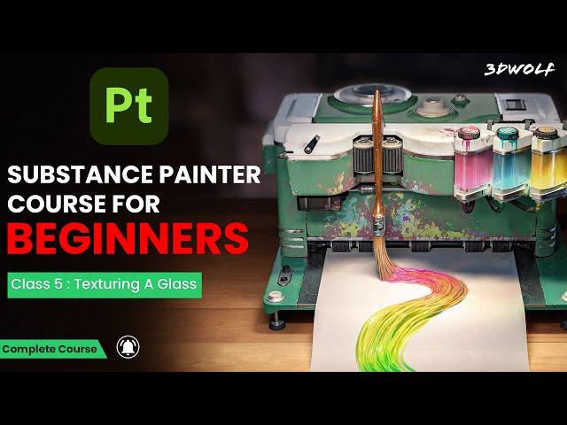 Substance 3D Painter Tutorial | 5. Creating A Glass Texture in Substance Painter