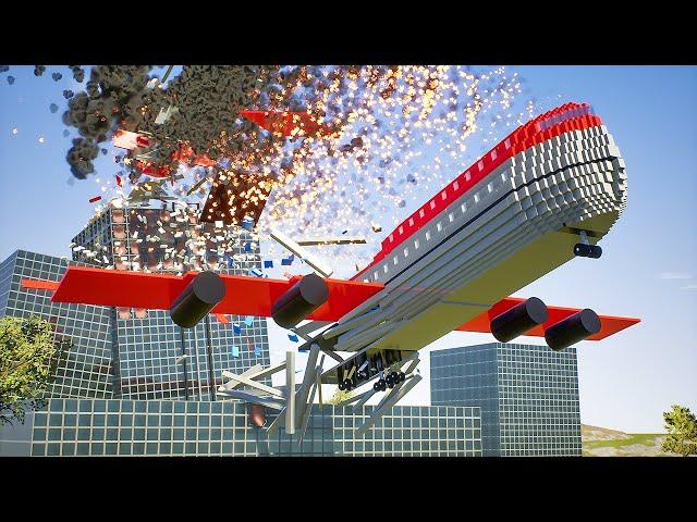 Lego Airplane vs Fire | Brick Rigs