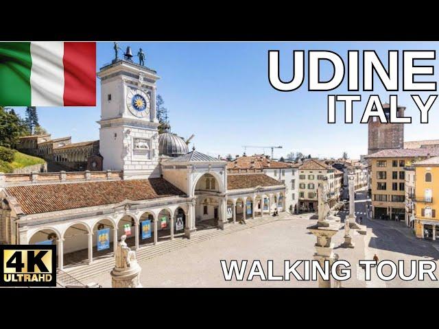 Udine, Italy 4K - Walking Tour of the Ancient City - With Subtitles