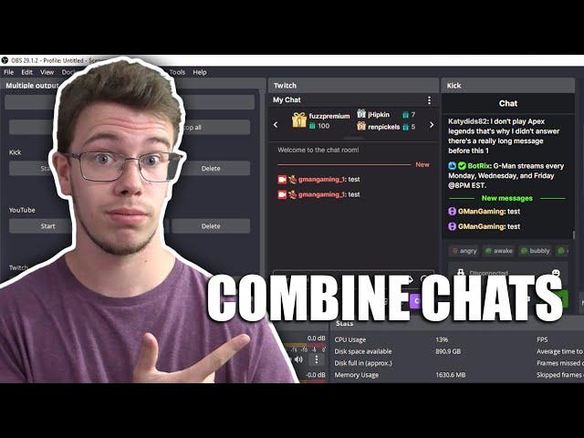 How to Combine Kick and Twitch Chat in OBS Studio