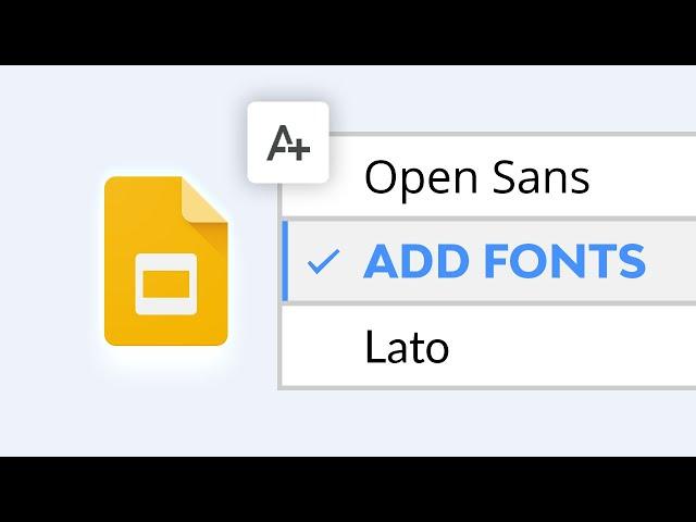 How to Add Fonts to Google Slides