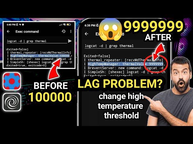 How to Fix lag when Overheating | Change Thermal High Temperature Threshold on Android with Setedit