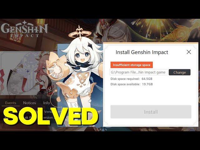 How to Fix Genshin Impact Insufficient Storage Error in Windows Pc or Laptop Complete Tutorial 2025