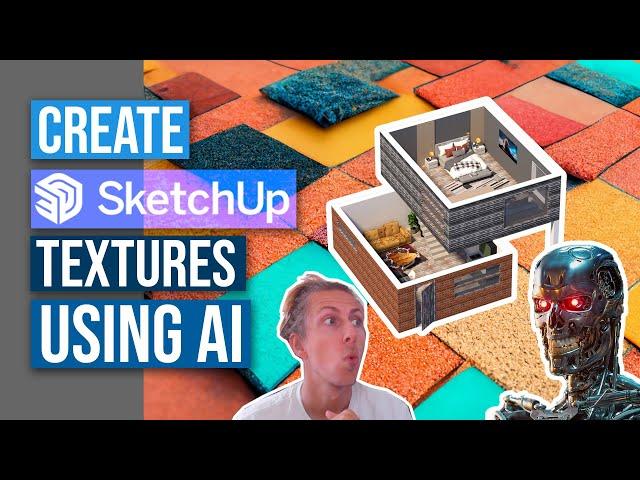 How I created SketchUp textures using AI | You should Too! | MidJourney | 