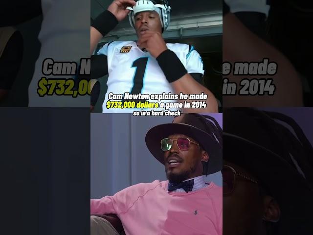 Cam Newton made 700 grand a game #nfl #shorts #shortsyoutube #youtubeshorts