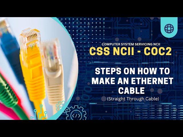 Steps on How to make an Ethernet Cable (Straight Through Cable)