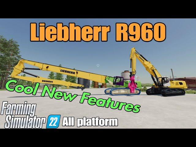 Liebherr R960  / FS22 mod for all platforms/ See note