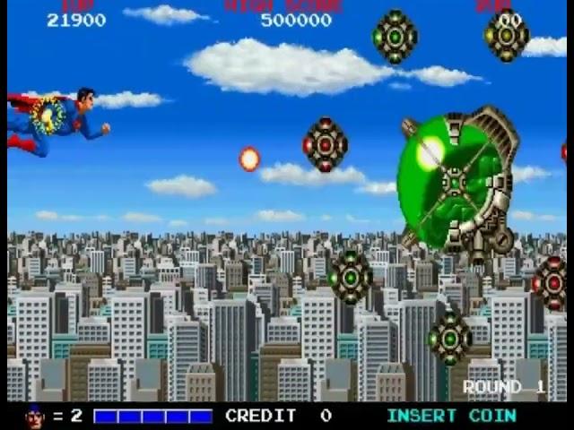 Superman (Arcade) Alien Pod Boss Battle