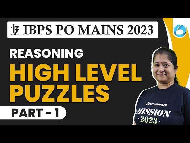 High Level Puzzles | IBPS PO Mains 2023 | Reasoning | Part - 1 | By Nikita Ma'am