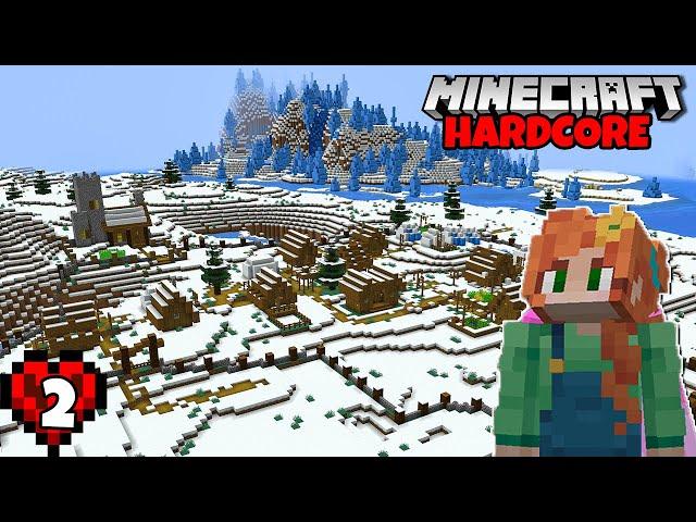 Let's Play Minecraft Hardcore! - The Village Wall! Ep. 2