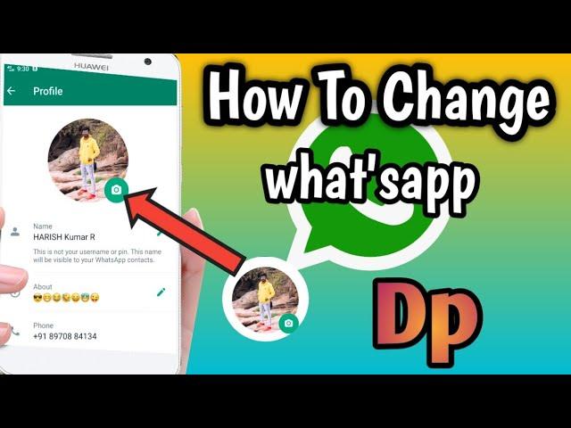 How to change whatsapp dp | How to Change whatsapp profile picture | whatsapp dp change in Kannada