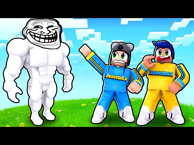 TROLLFACE MUSCULOSO NO ROBLOX FIND THE TROLLFACES - Brancoala Games