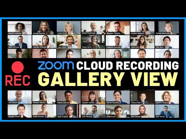 How to record gallery view in Zoom #zoom #galleryview #feisworld