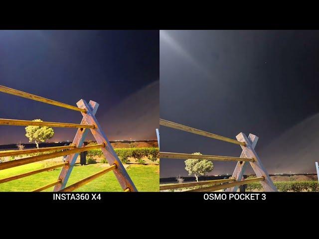 Insta360 X4 VS DJI OSMO POCKET 3 | NIGHT MODE | Camera Test