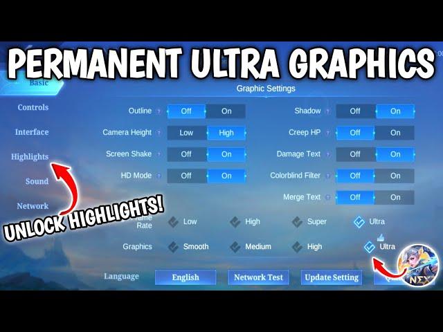 HOW TO UNLOCK ULTRA GRAPHICS & 120 ULTRA REFRESH RATE IN MLBB | PANO MAGKA ULTRA SA MLBB LEGIT