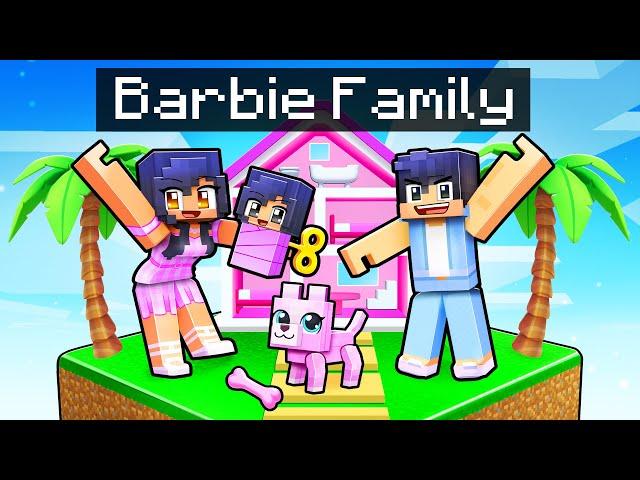 Having a BARBIE FAMILY in Minecraft!