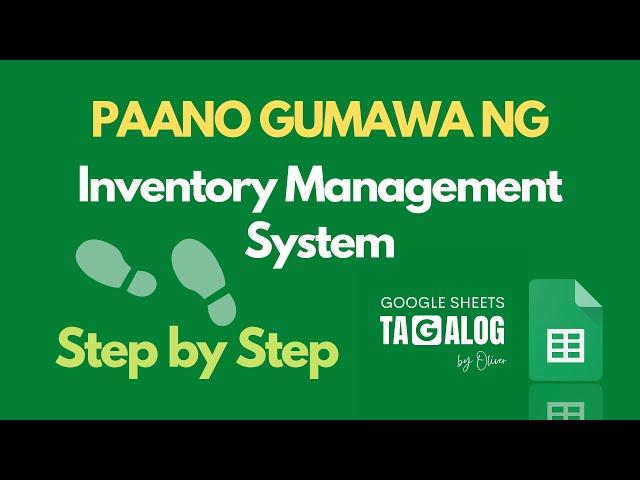 Step by Step Tutorial Para Makagawa ng Inventory Management System