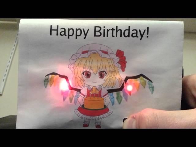 Touhou Flandre Scarlet Birthday Card