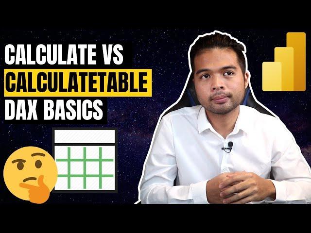 CALCULATE vs CALCULATETABLE / What's the difference? // Beginners Guide to Power BI in 2021