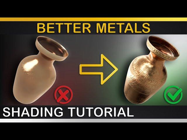 V-Ray | Better METAL SHADERS - For Studio Lighting