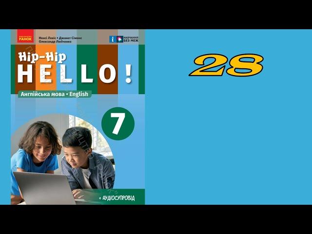 Hip-Hip Hello 7 Unit 3 Going places. Let's get started. Words in action ex.1, 2 p.28 Student's Book