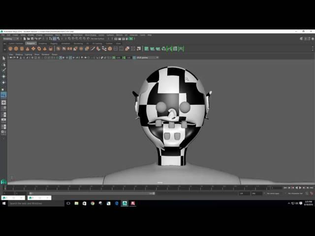 Part 12: UV Unwrapping and Texturing in Maya 2016